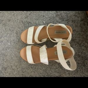 steve madden Kimmie sandals white